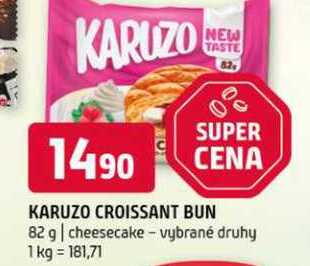 Karuzo croissant bun 82 g cheesecake vybrané druhy