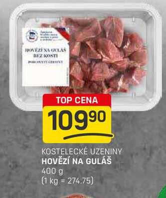HOVĚZÍ NA GULÁŠ 400 g