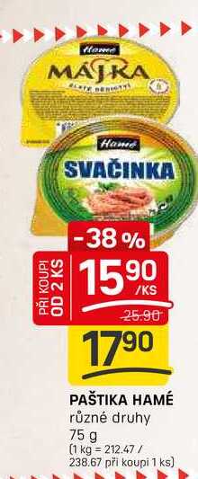PAŠTIKA HAMÉ různé druhy 75 g