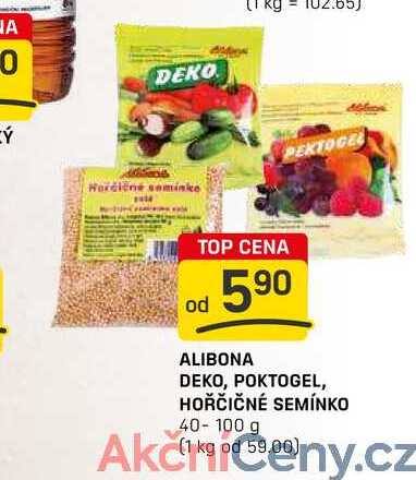 ALIBONA DEKO, POKTOGEL, HOŘČIČNÉ SEMÍNKO 40-100 g