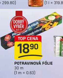 POTRAVINOVÁ FÓLIE 30 m
