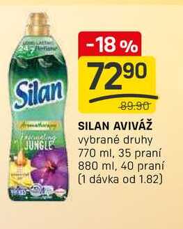 SILAN AVIVÁŽ vybrané druhy 770 ml, 35 praní 