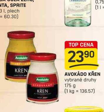AVOKÁDO KŘEN vybrané druhy 175 g 