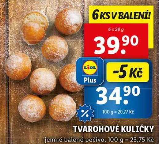 TVAROHOVÉ KULIČKY, 6x 28 g