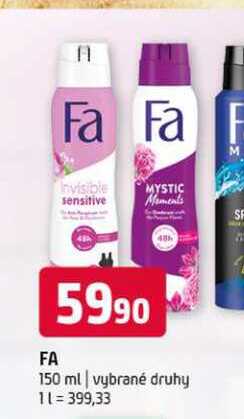 Fa 150 ml vybrané druhy 