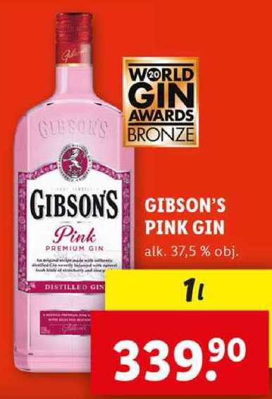 GIBSON'S PINK GIN, 1 l