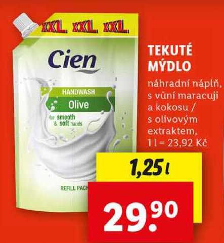 TEKUTÉ MÝDLO, 1,25 l