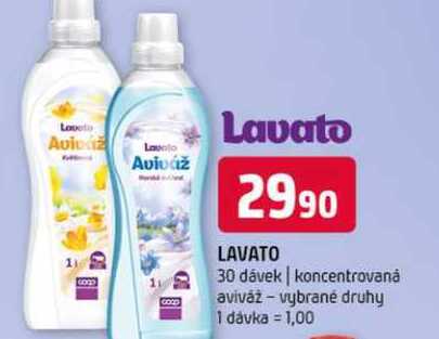 Lavato koncentrovanȧ aviváž vybrané druhy 