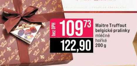 Maitre Truffout belgické pralinky mléčné hořké 200 g 