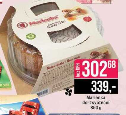 Marlenka dort sváteční 850 g 