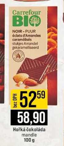 Hořká čokoláda mandle 100 g 