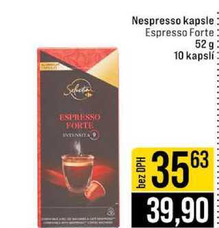 Nespresso kapsle Espresso Forte 52 g 10 kapslí
