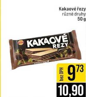 Kakaové řezy různé druhy 50 g 