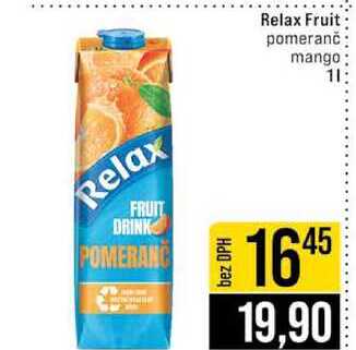 Relax Fruit pomeranč mango 1l