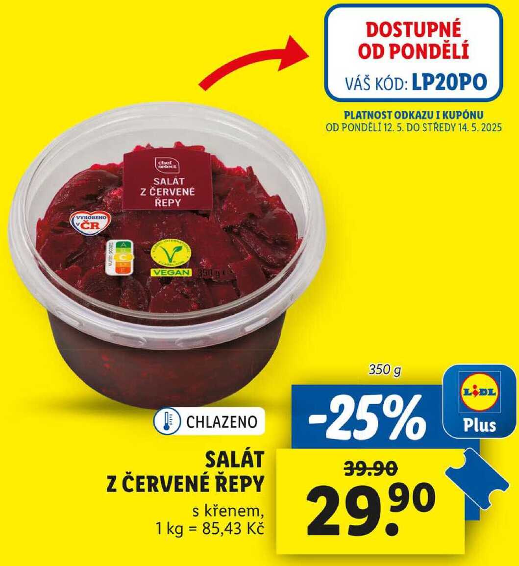 SALÁT Z ČERVENÉ ŘEPY, 350 g