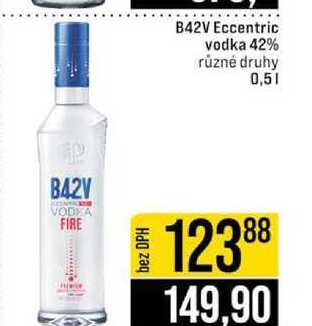 B42V Eccentric vodka 42% různé druhy 0,5l