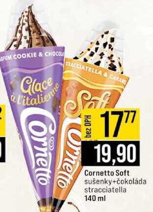 Cornetto Soft sušenky+čokoláda stracciatella 140 ml 
