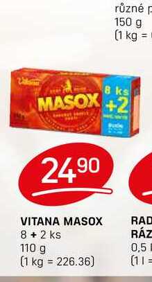 VITANA MASOX 8+ 2 ks 110 g 