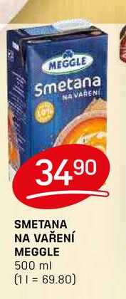 SMETANA NA VAŘENÍ MEGGLE 500 ml