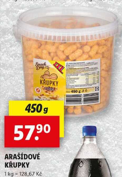 ARAŠÍDOVÉ KŘUPKY, 450 g