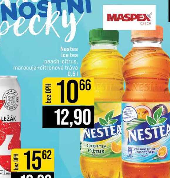 Nestea ice tea peach, citrus, maracuja+citronová tráva 0,5l