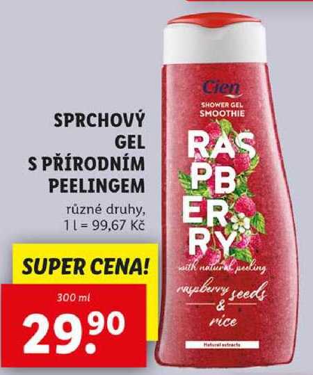 SPRCHOVÝ GEL S PŘÍRODNÍM PEELINGEM, 300 ml