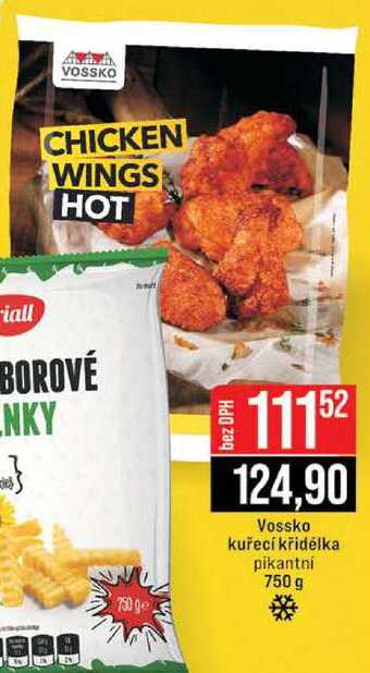 Vossko kuřecí křidélka pikantni 750 g