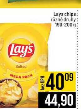 Lay's chips různé druhy 190-200 g