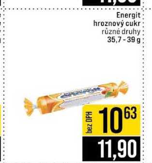 Energit hroznový cukr různé druhy 35,7-39g
