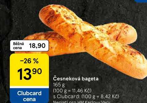 Česneková bageta, 165 g 