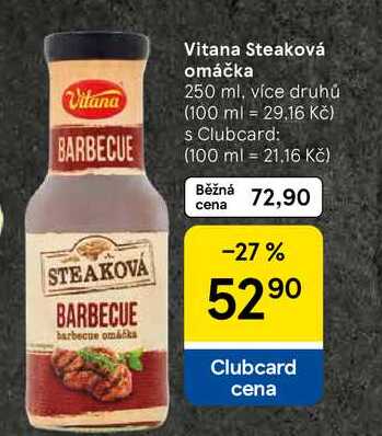 Vitana Steaková omáčka, 250 ml, více druhů 