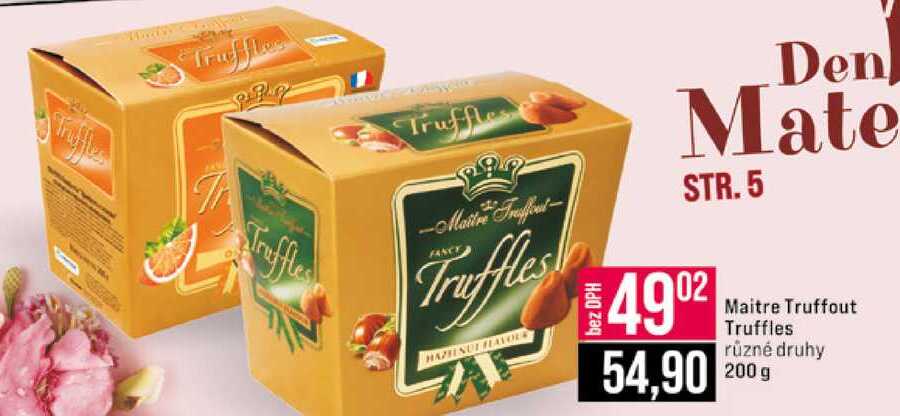 Maitre Truffout Truffles různé druhy 200g 