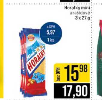 Horalky mini arašídové 3x27g