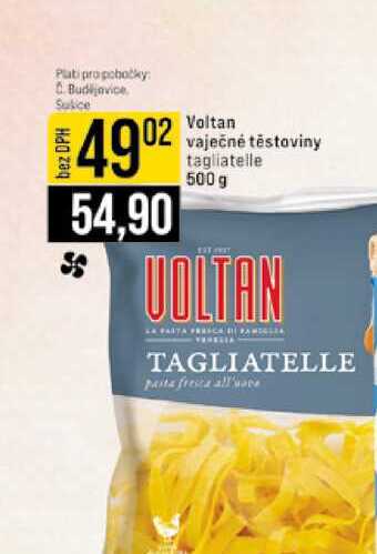 Voltan vaječné těstoviny tagliatelle 500 g 