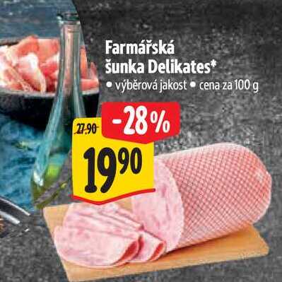 Farmářská šunka Delikates 100 g