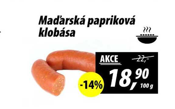 Maďarská papriková klobása, 100 g 