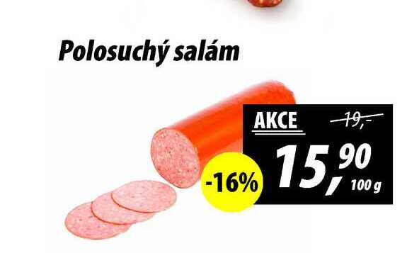 Polosuchý salám, 100 g 
