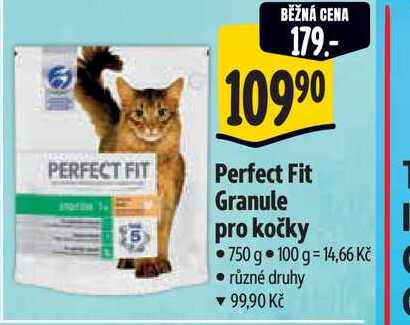   Perfect Fit Granule pro kočky  750 g