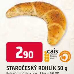 STAROČESKÝ ROHLÍK 50 g
