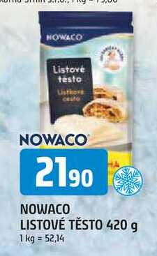 NOWACO LISTOVÉ TĚSTO 420 g 