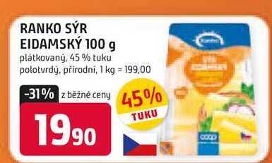 RANKO SÝR EIDAMSKÝ 100 g 