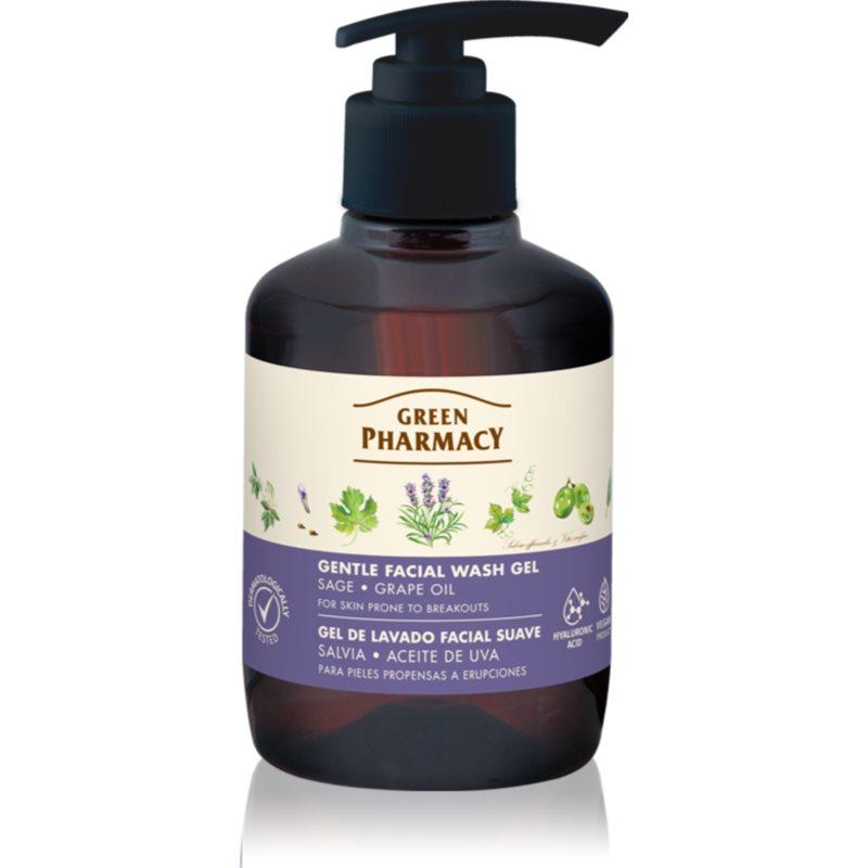 Green Pharmacy Sage & Thyme Face Wash jemný čisticí gel pro pleť se sklonem k podráždění 270 ml