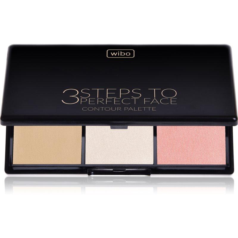 Wibo 3 Steps To Perfect Face  Light konturovací paletka na obličej 10 g