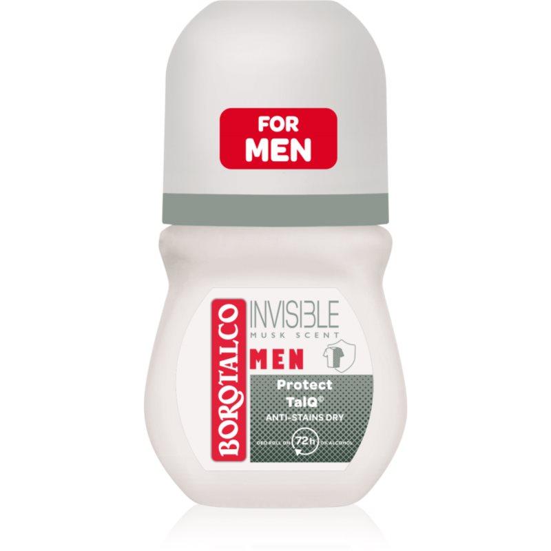 Borotalco MEN Invisible kuličkový deodorant roll-on 72h vůně Musk 50 ml