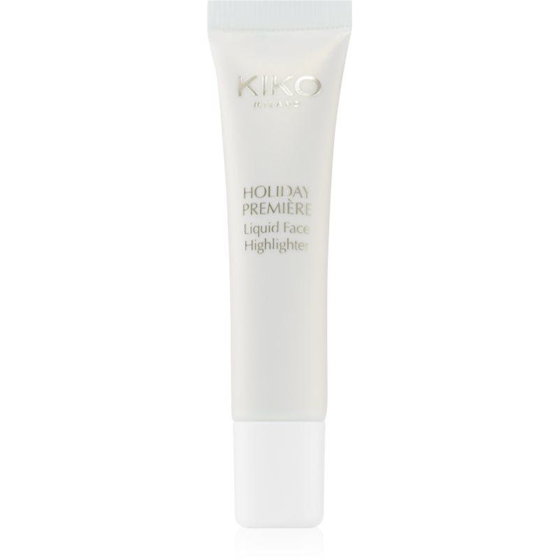 KIKO Milano Holiday Première Liquid Face Highlighter tekutý rozjasňovač odstín 01 Charming Gold 14,5 ml