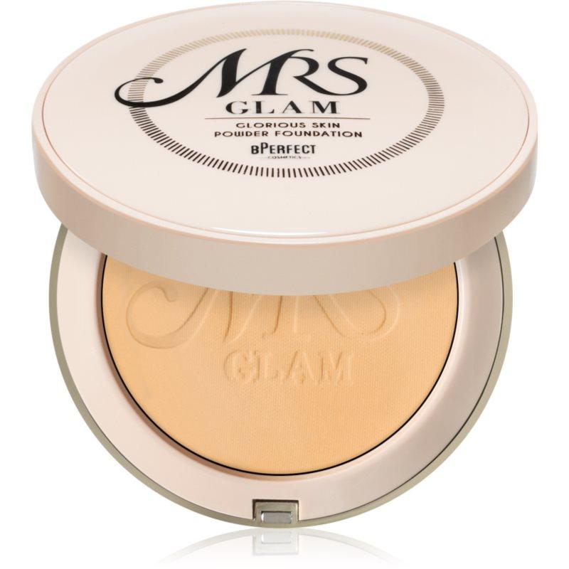 BPerfect Mrs Glam Glorious Skin Powder Foundation kompaktní pudr pro matný vzhled odstín 04 Medium Gold 70 g