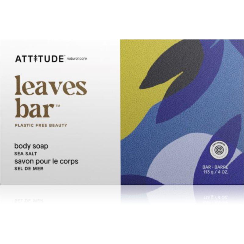 Attitude Leaves Bar Sea Salt tuhé mýdlo na tělo 113 g