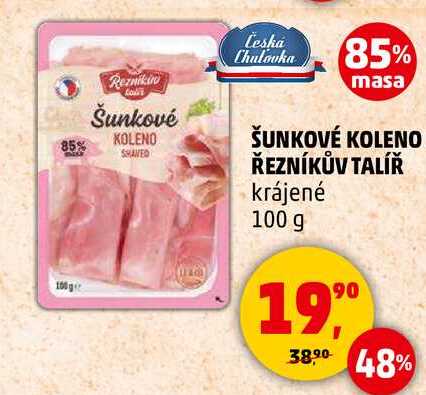 ŠUNKOVÉ KOLENO ŘEZNÍKŮV TALÍŘ krájené, 100 g 