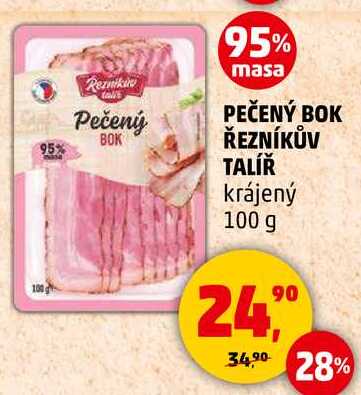 PEČENÝ BOK ŘEZNÍKŮV TALÍŘ krájený, 100 g 
