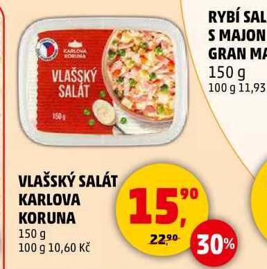 VLAŠSKÝ SALÁT KARLOVA KORUNA, 150 g